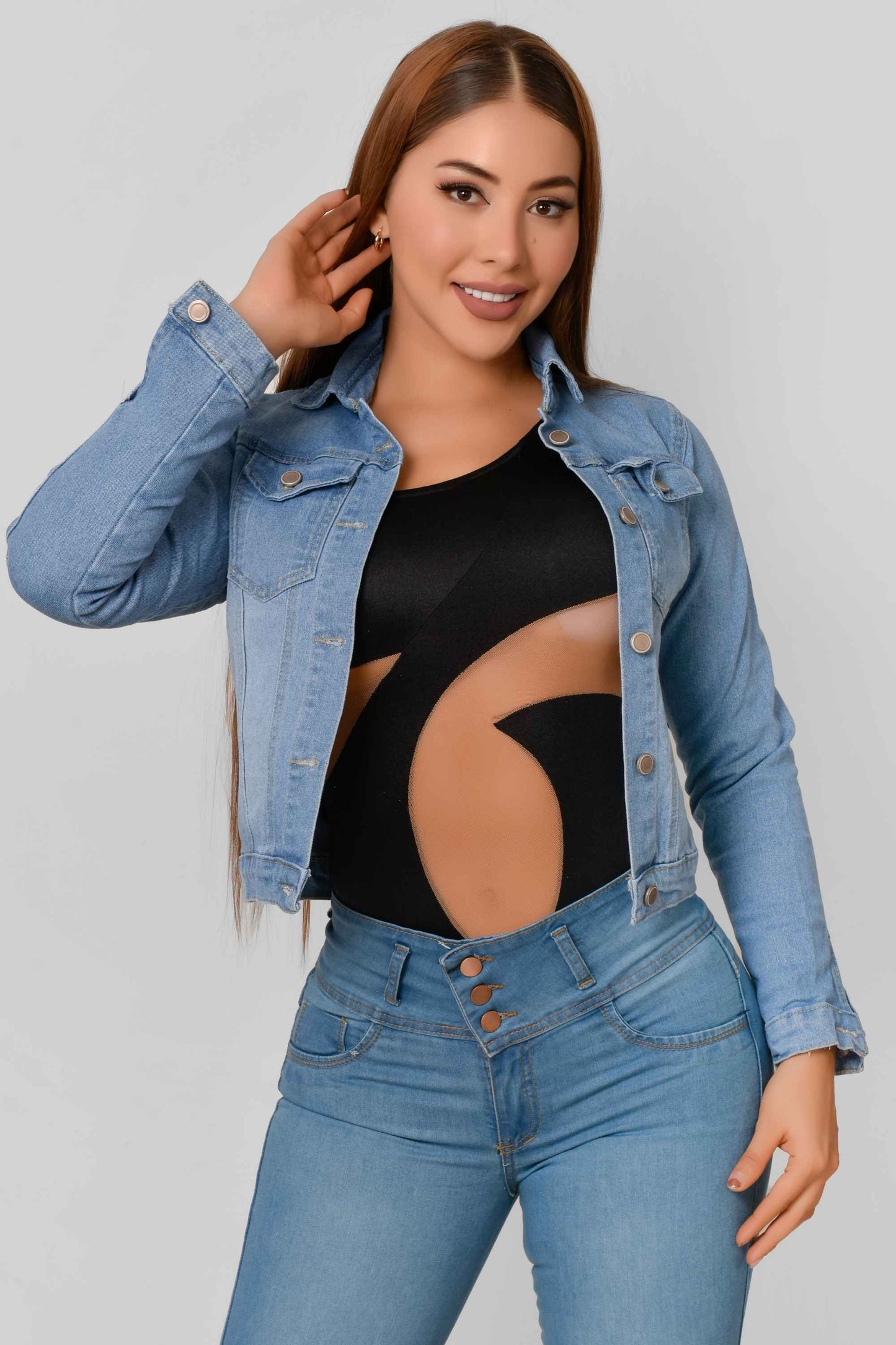 Chaqueta Stretch Clásica Dama M6 Tono Claro