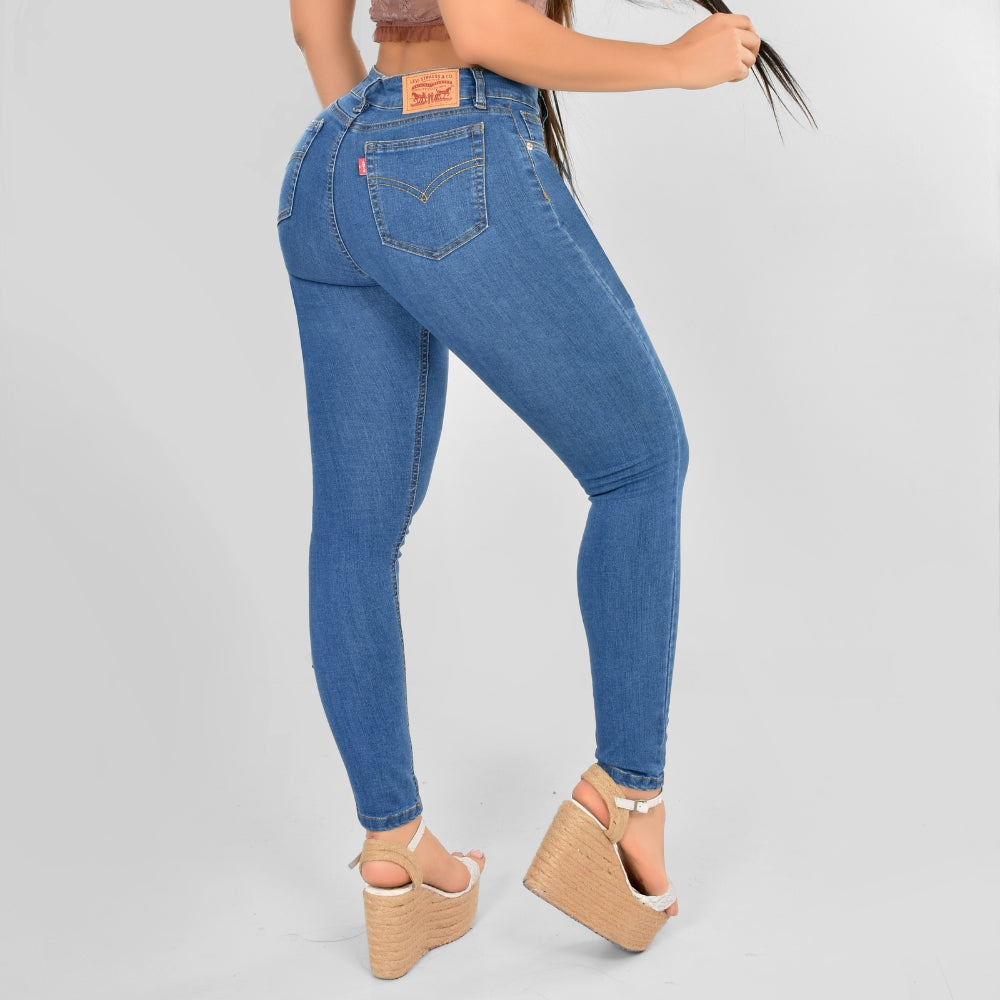 Pantalón Skinny Regular Claro
