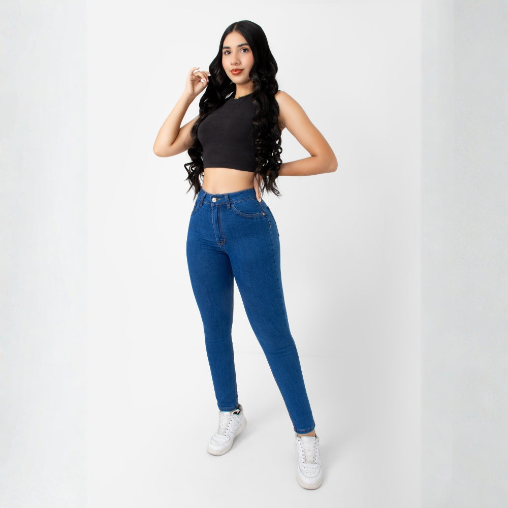 Pantalón Skinny Regular Medio