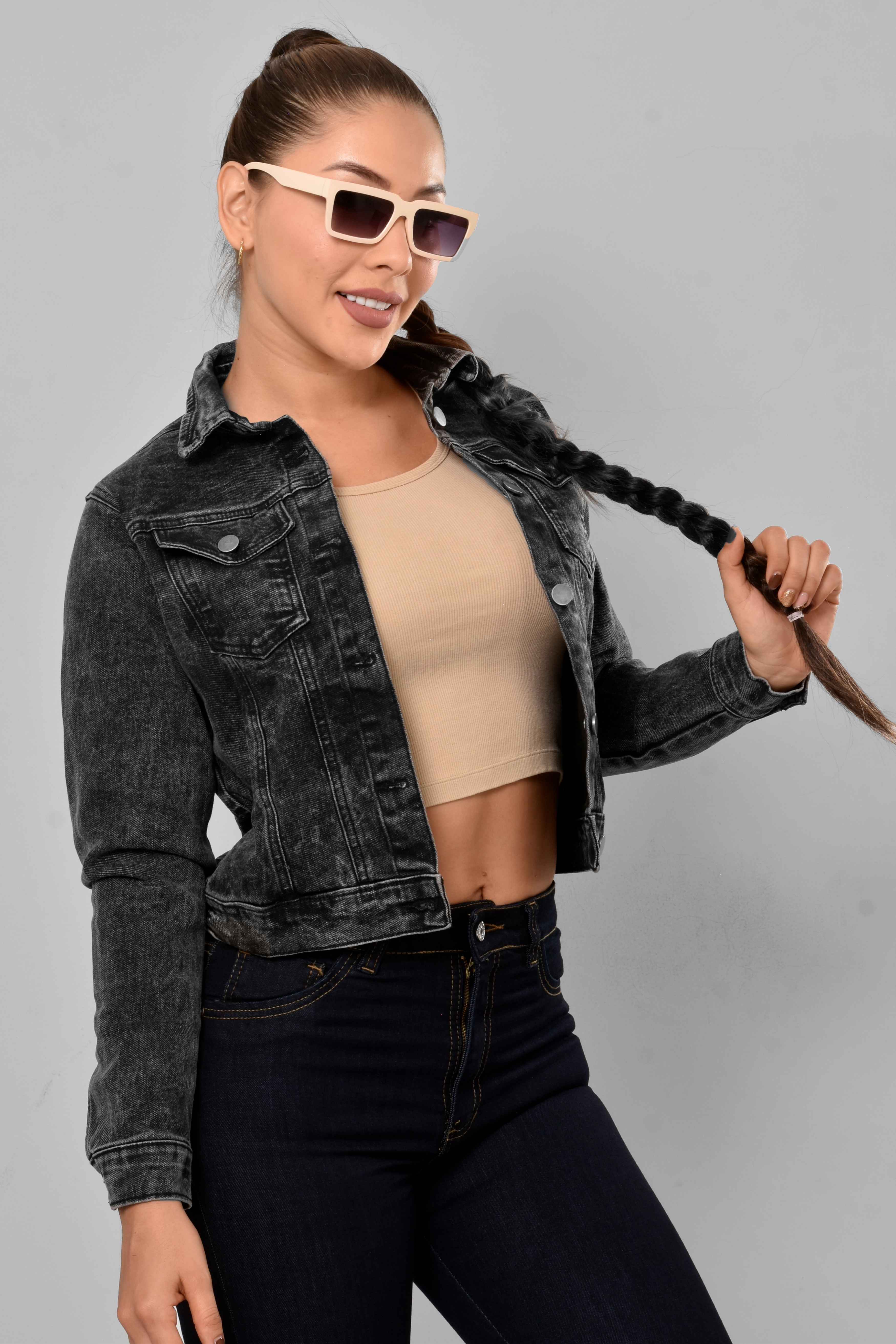 Chaqueta Stretch Clásica Dama M7 Humo