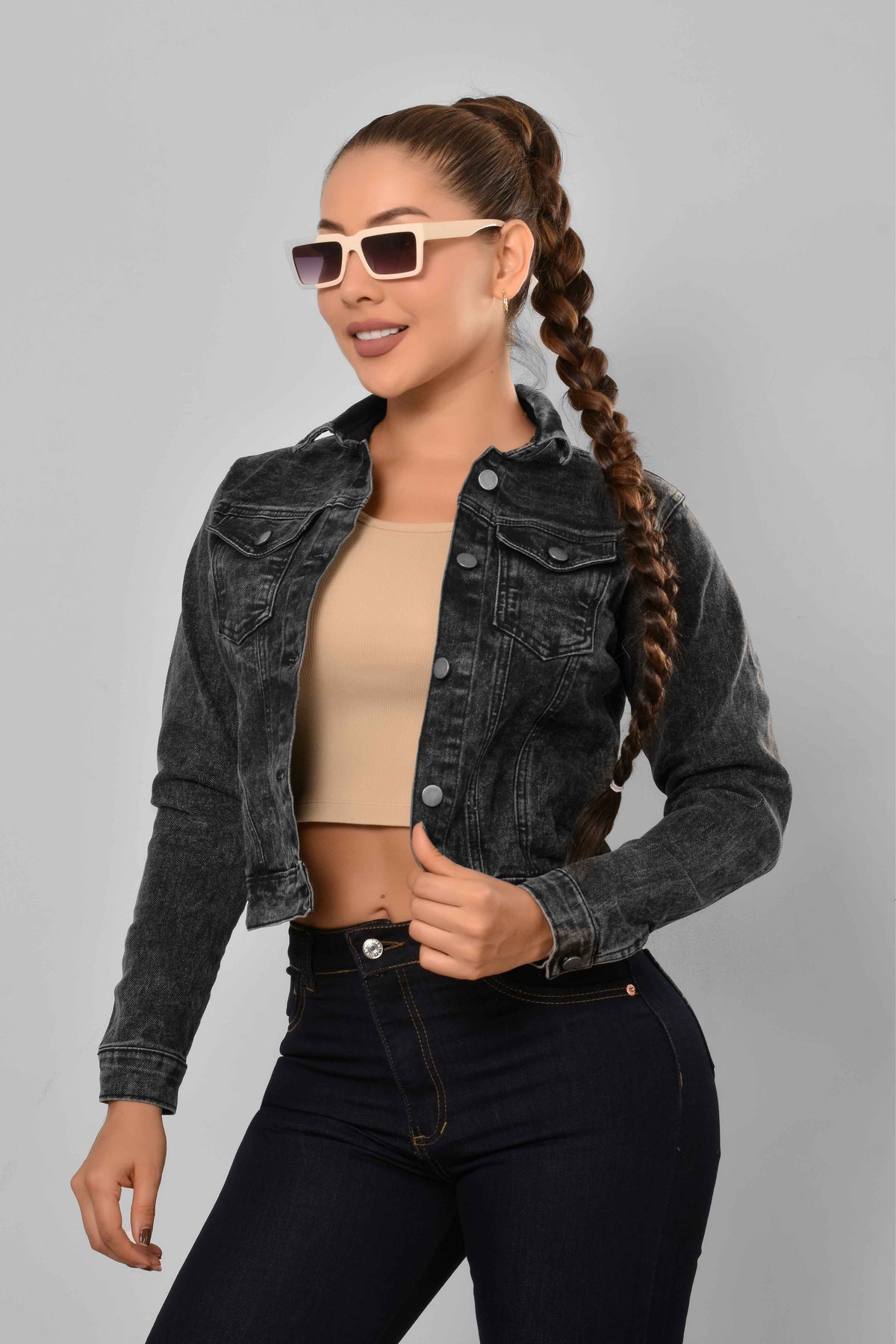 Chaqueta Stretch Clásica Dama M7 Humo