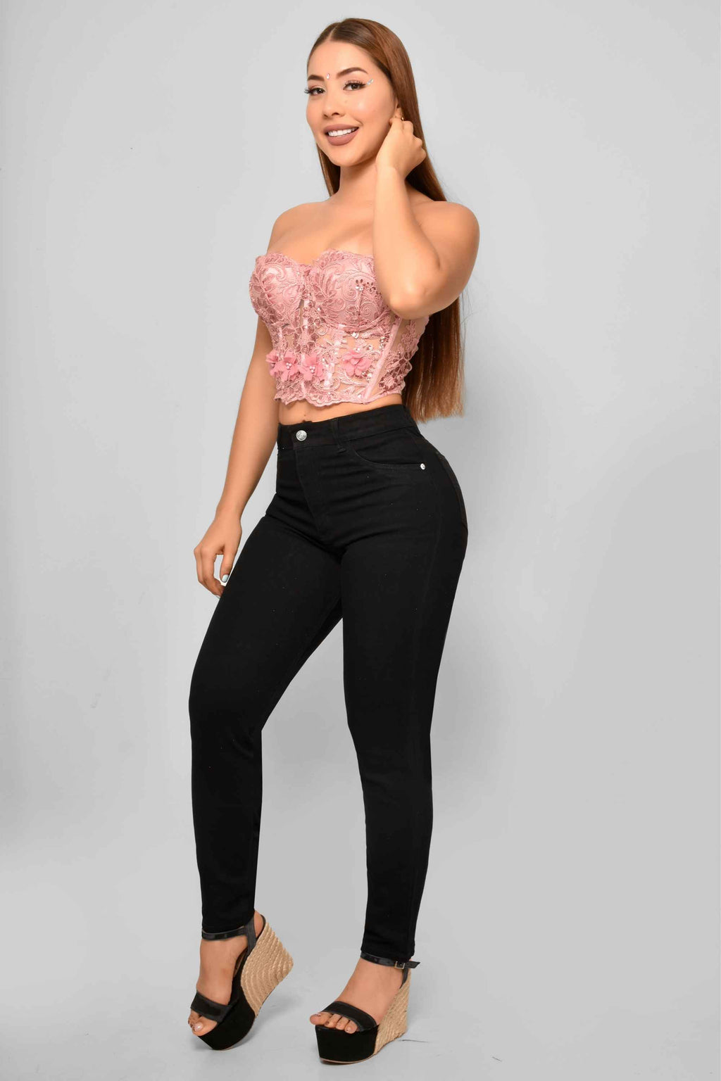 Pantalón Skinny WorkLine Negro