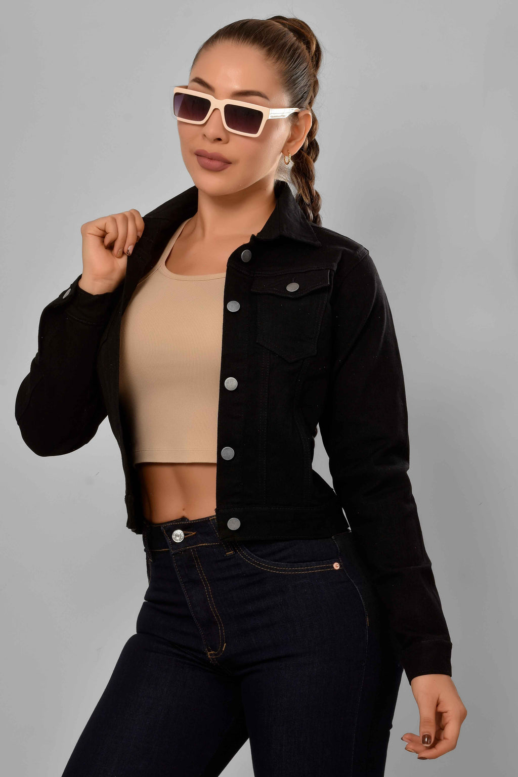 Chaqueta Stretch Clásica Dama M7 Negra