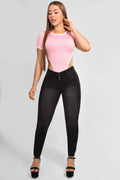Pantalón Skinny Push Up 3 Botones M5 Humo