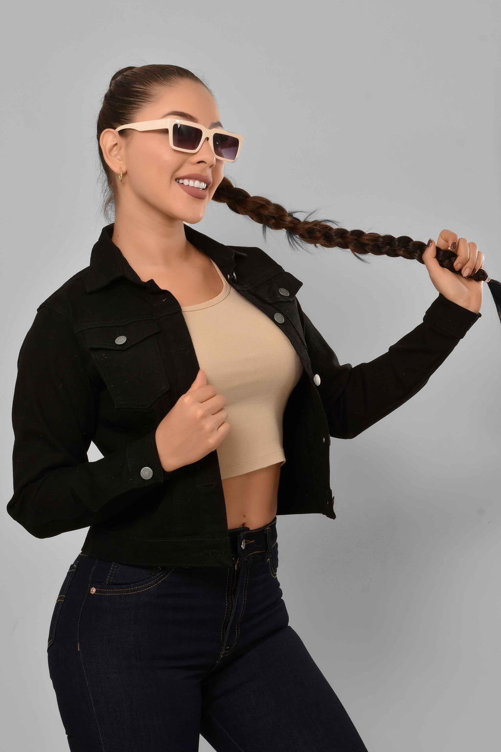 Chaqueta Stretch Clásica Dama M7 Negra