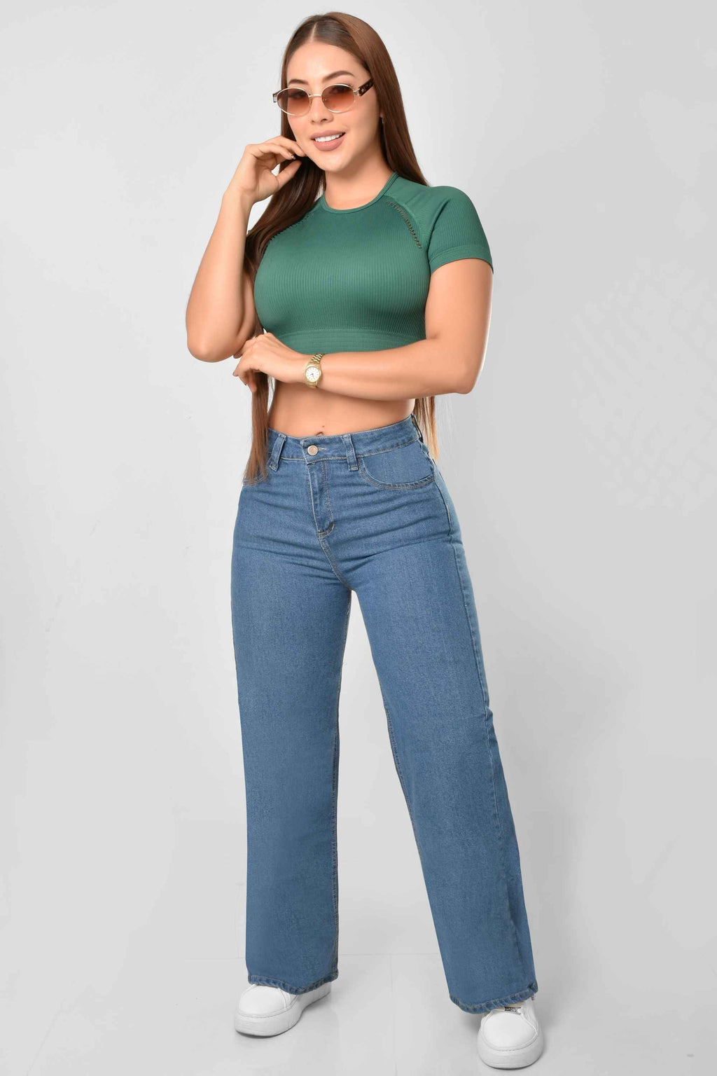 Pantalón Stretch WideLeg Claro