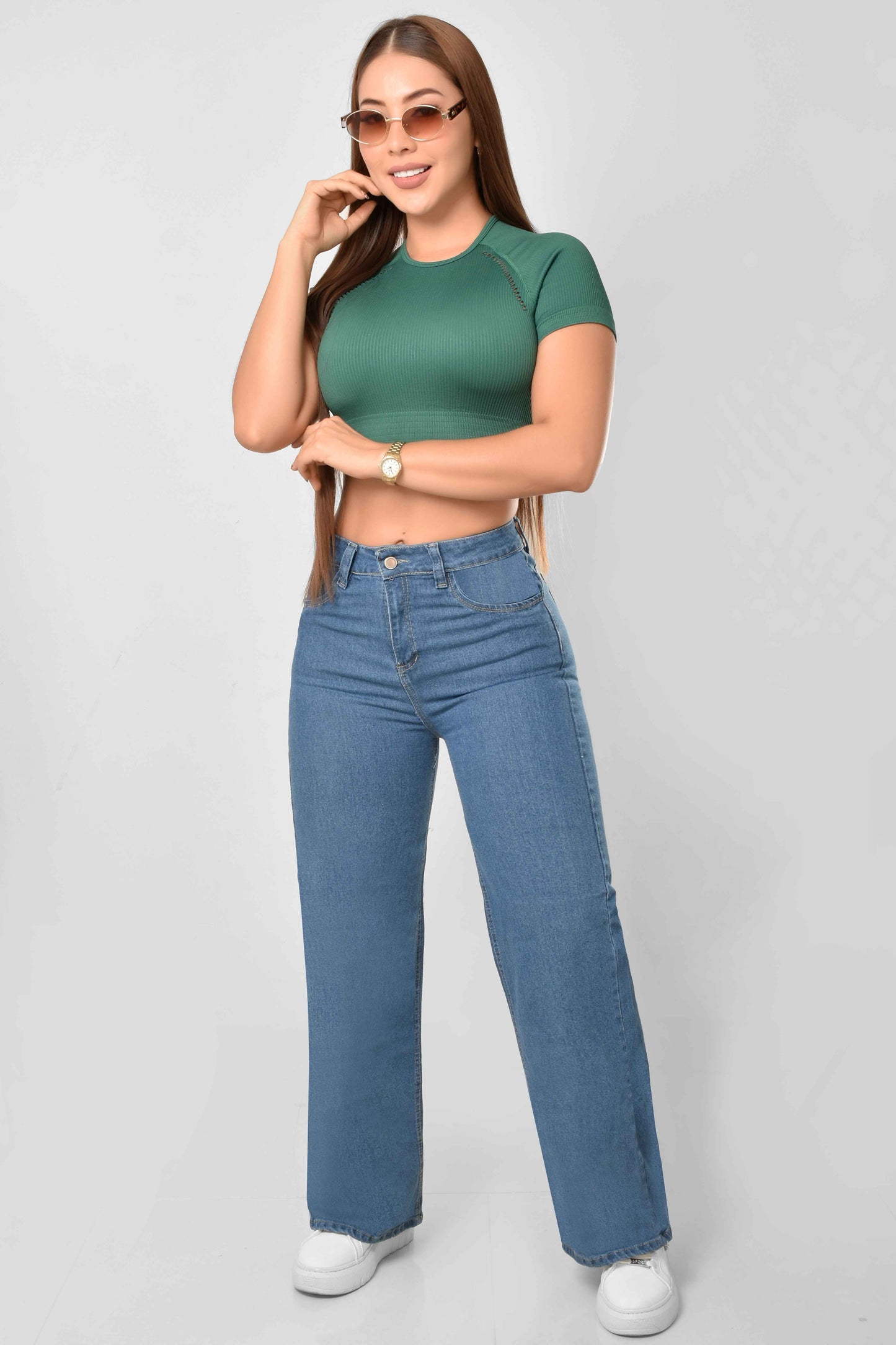 Pantalón Stretch WideLeg Claro