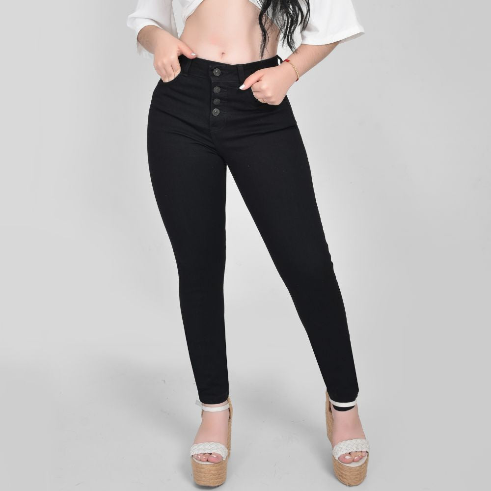 Pantalón Skinny Negro 1201008-07