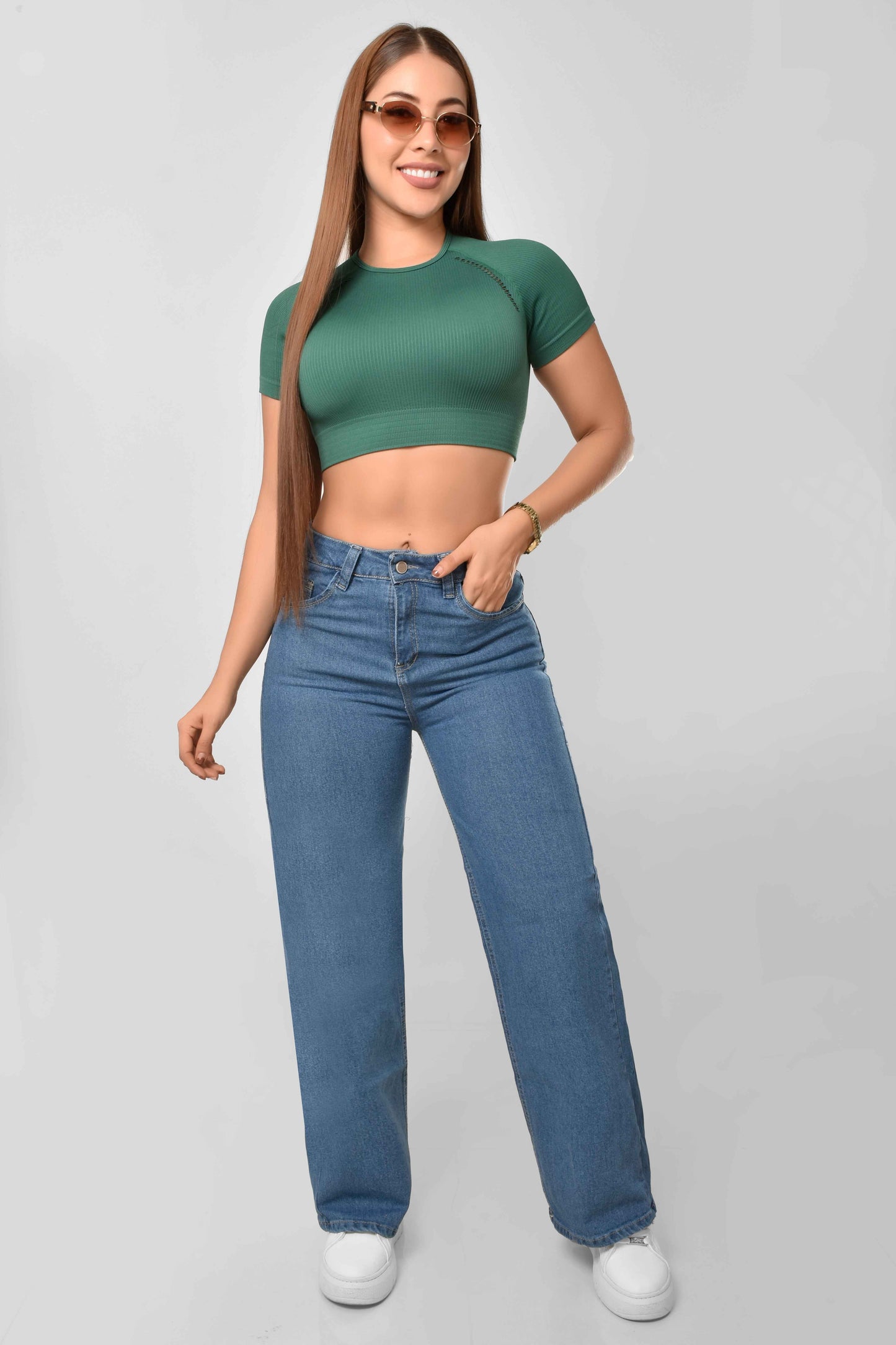 Pantalón Stretch WideLeg Claro