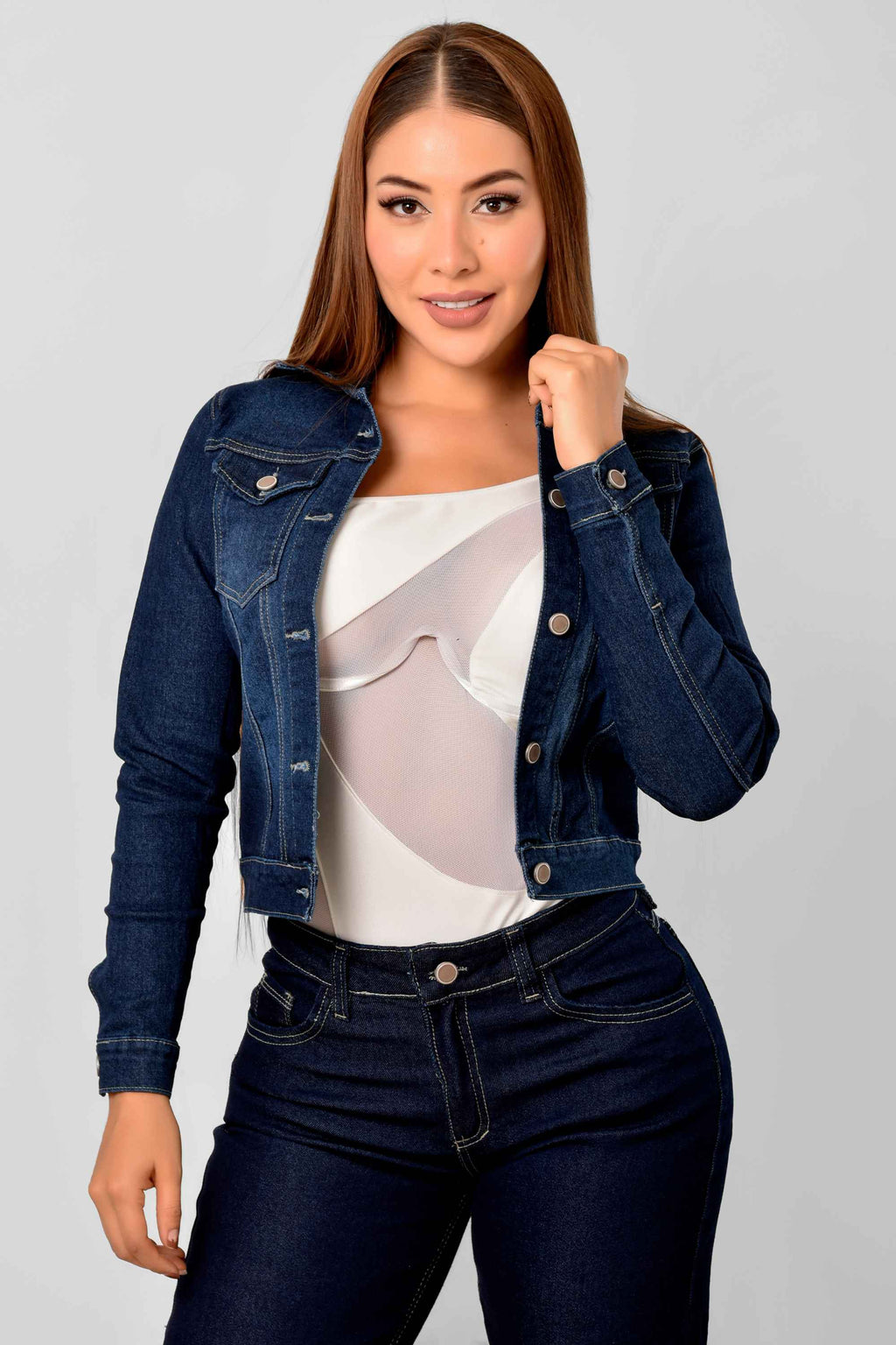 Chaqueta Stretch Clásica Dama M6 Tono Oscuro
