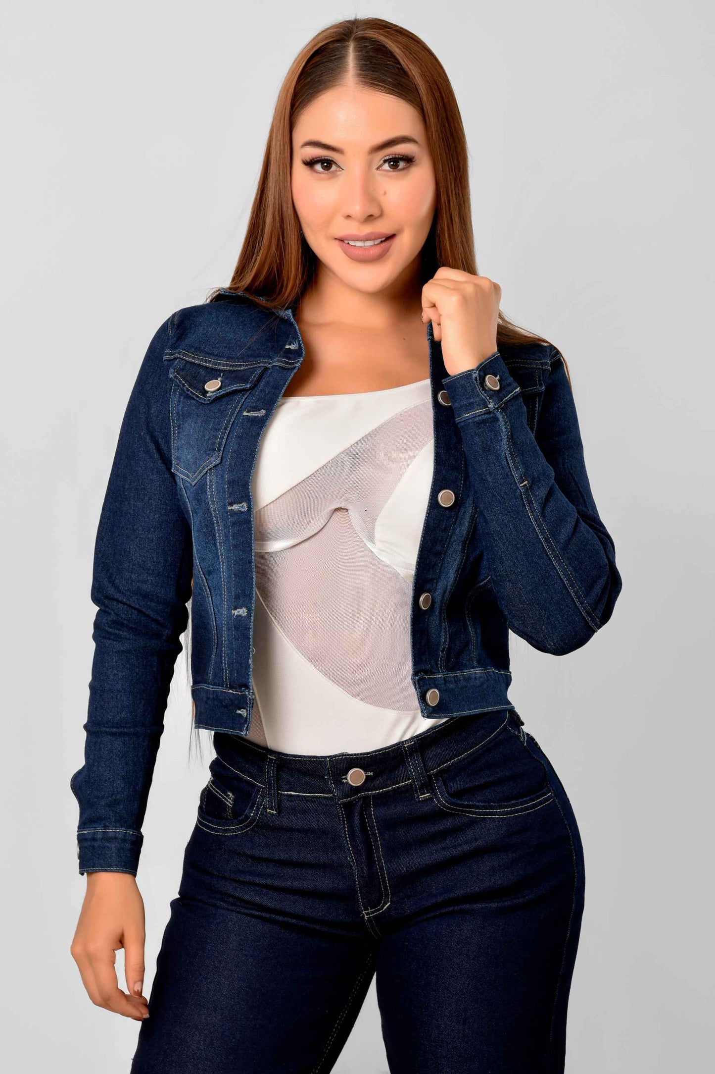 Chaqueta Stretch Clásica Dama M6 Tono Oscuro