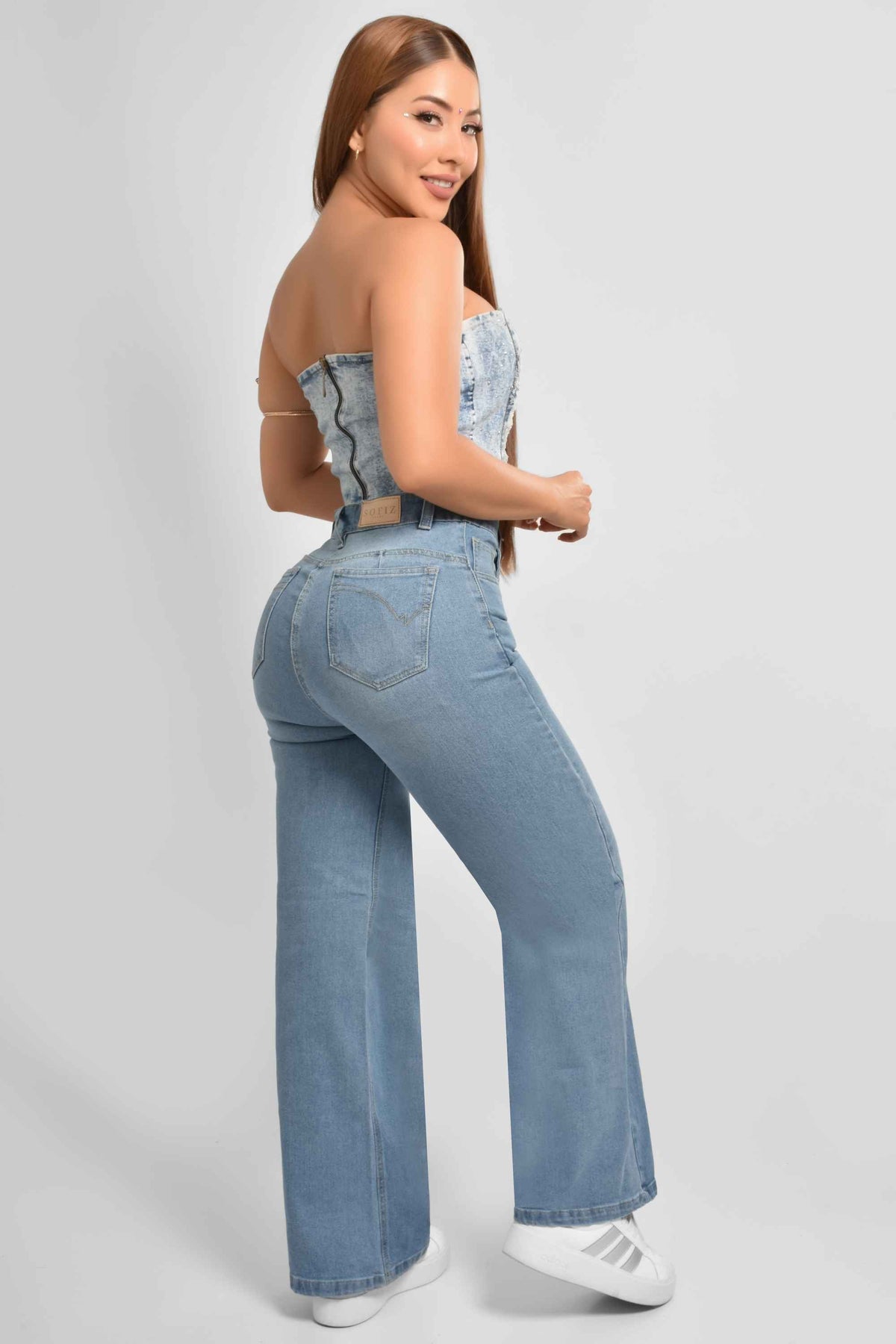 Pantalón Stretch WideLeg Claro M3