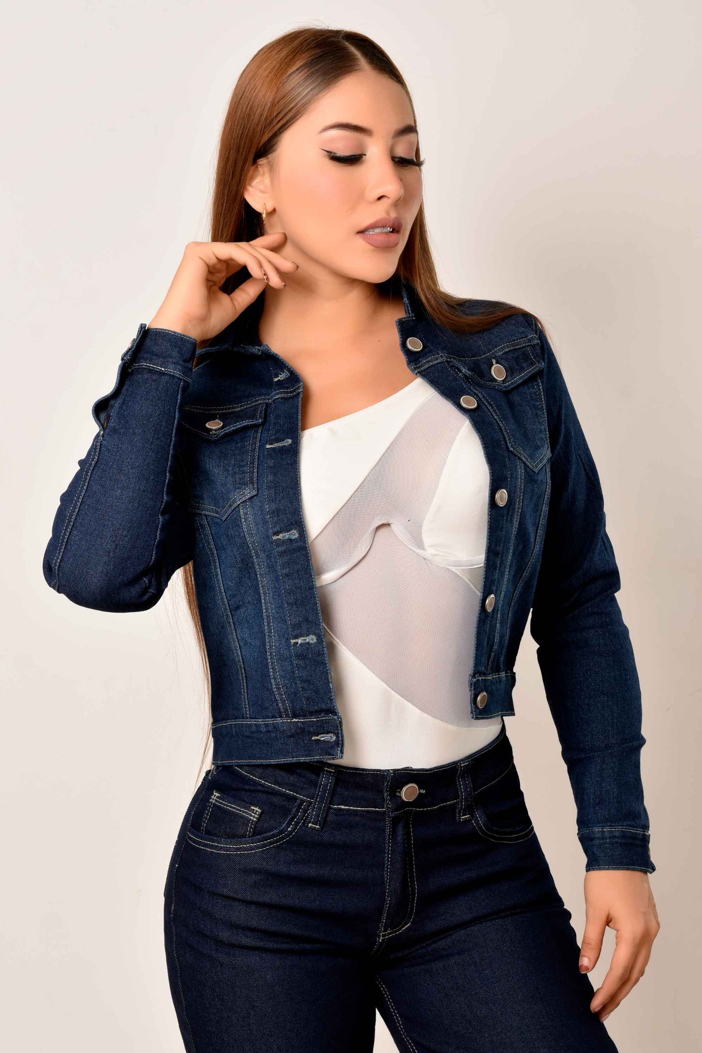 Chaqueta Stretch Clásica Dama M6 Tono Oscuro