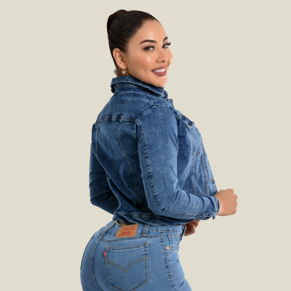 Chaqueta Stretch Clásica Dama M1 Tono Frosteado