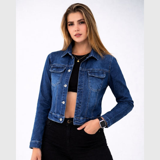 Chaqueta Stretch Clásica Dama M1 Tono Oscuro