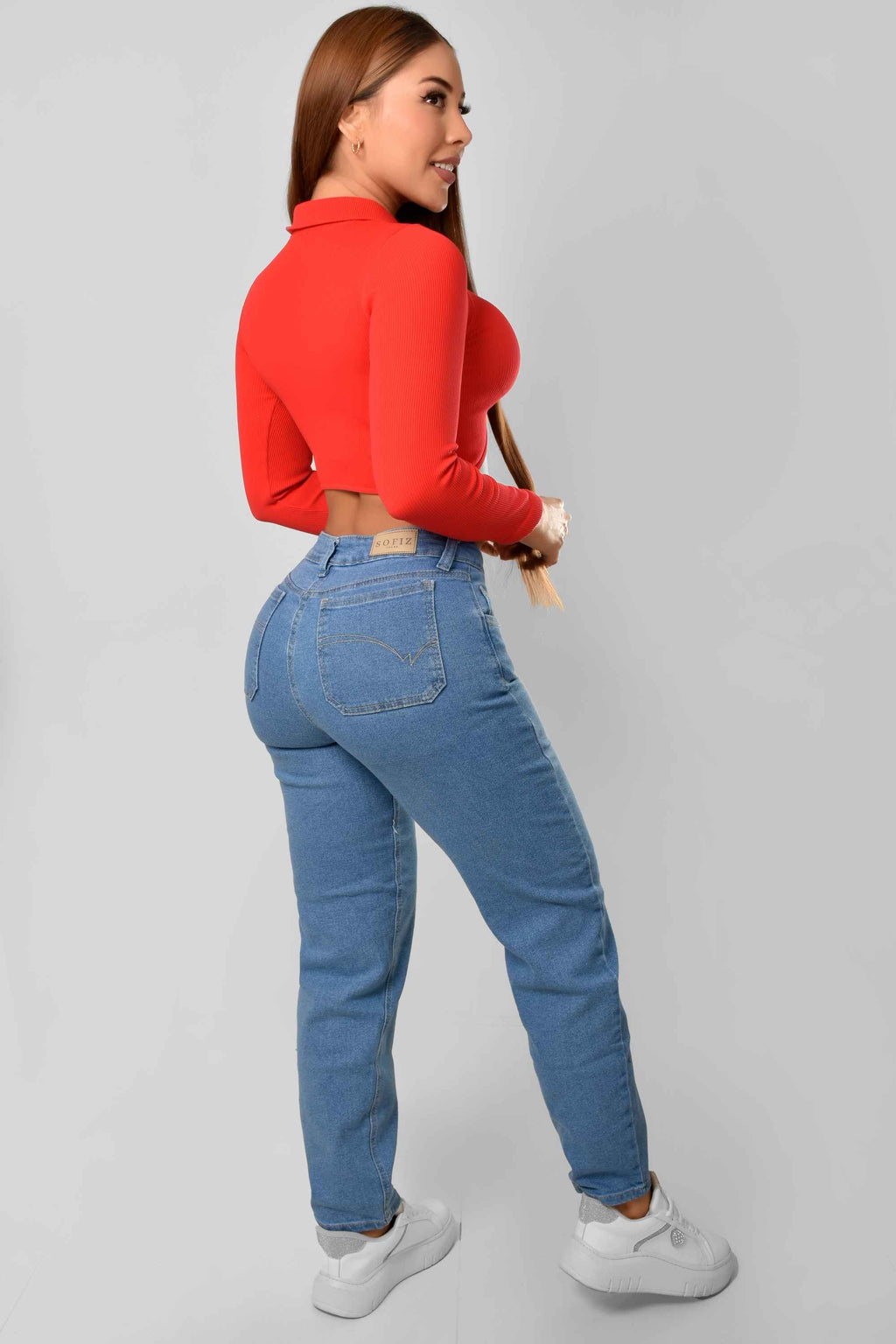 Pantalón Semirrígido Boyfriend Claro