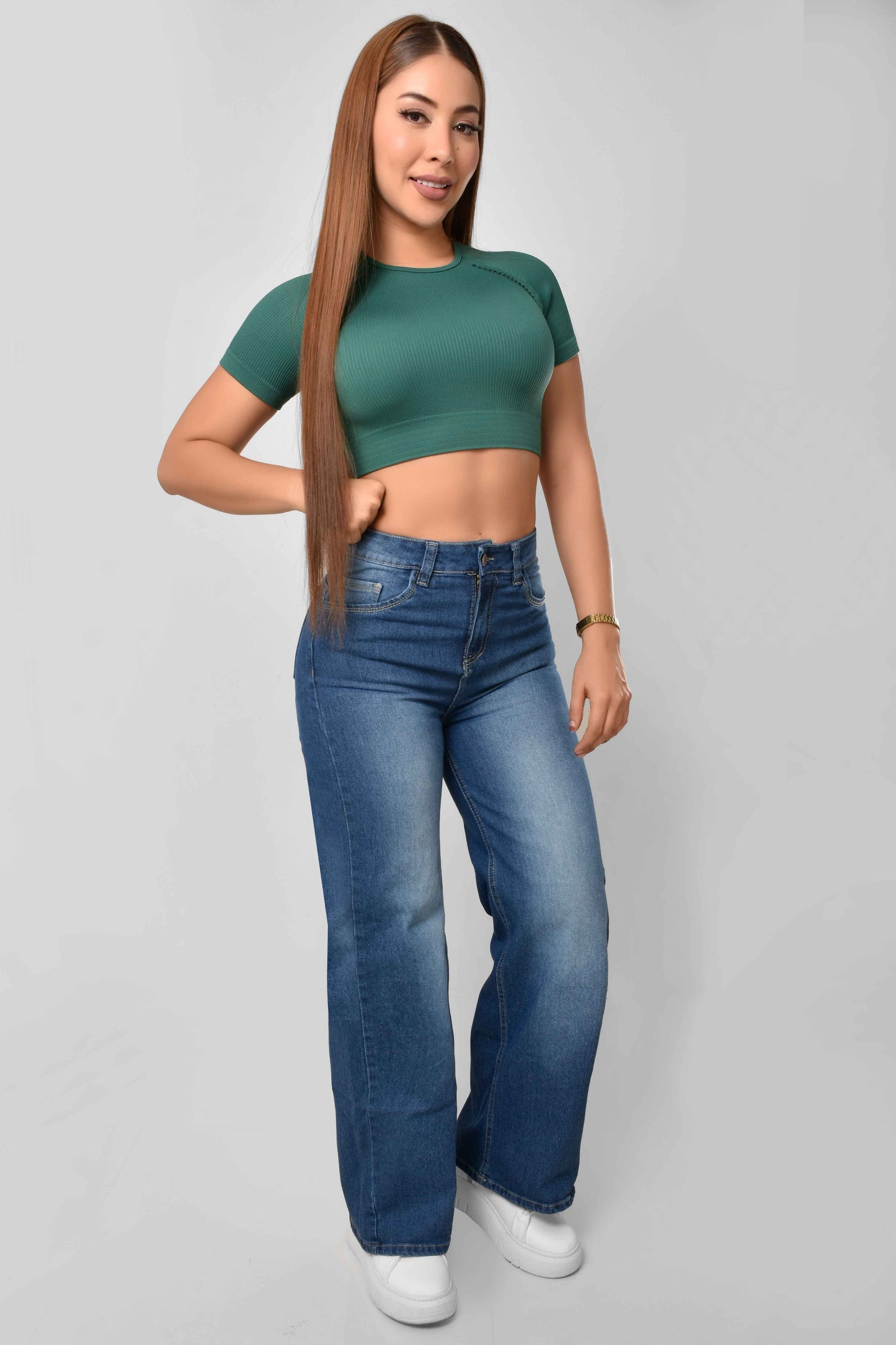 Pantalón Stretch WideLeg Medio