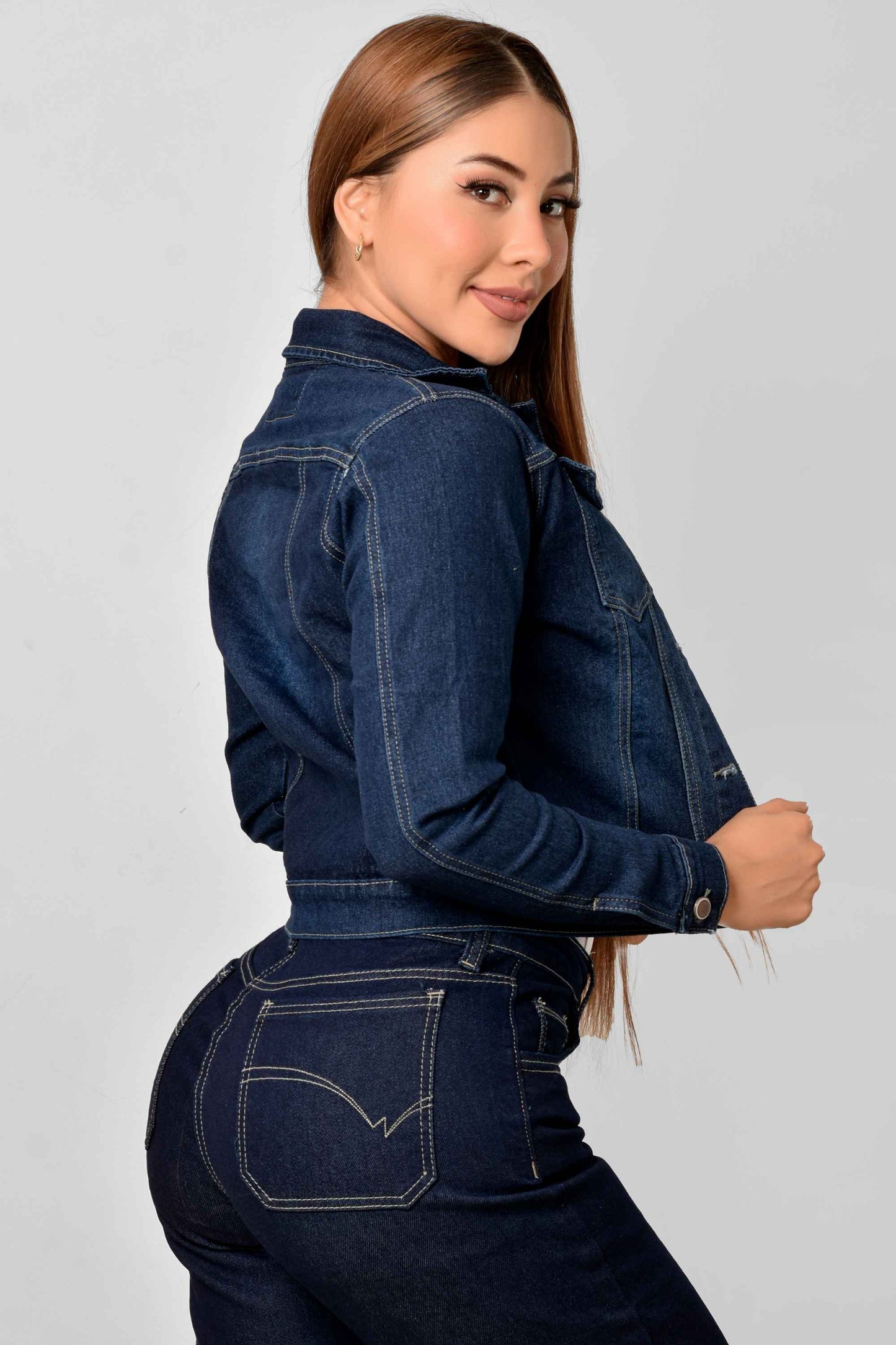 Chaqueta Stretch Clásica Dama M6 Tono Oscuro