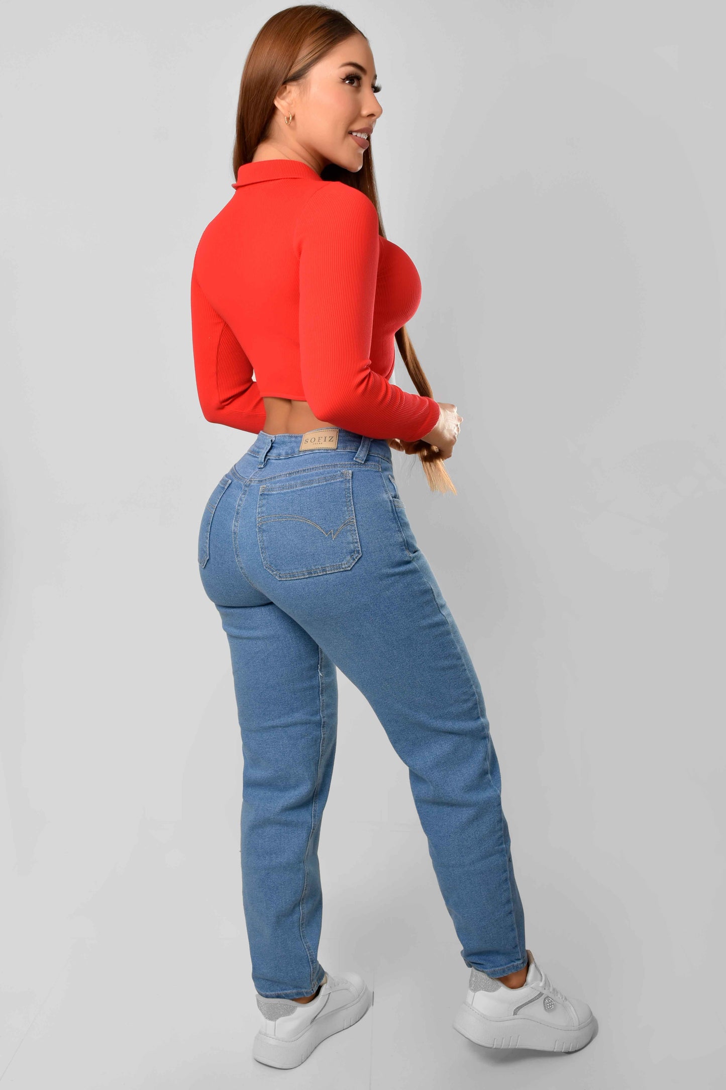 Pantalón Semirrígido Boyfriend Claro