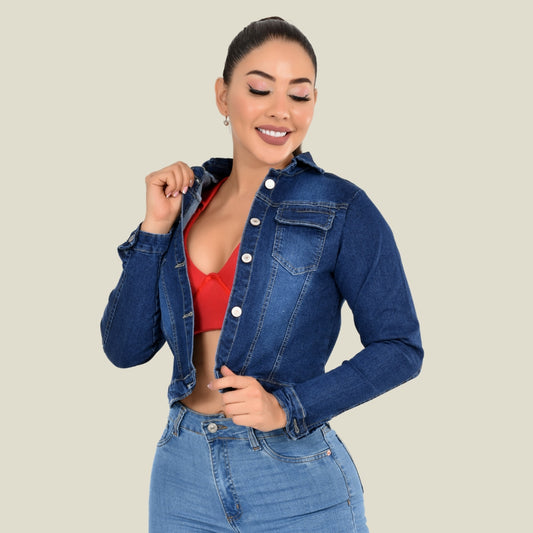 Chaqueta Stretch Clásica Dama M1 Tono Oscuro