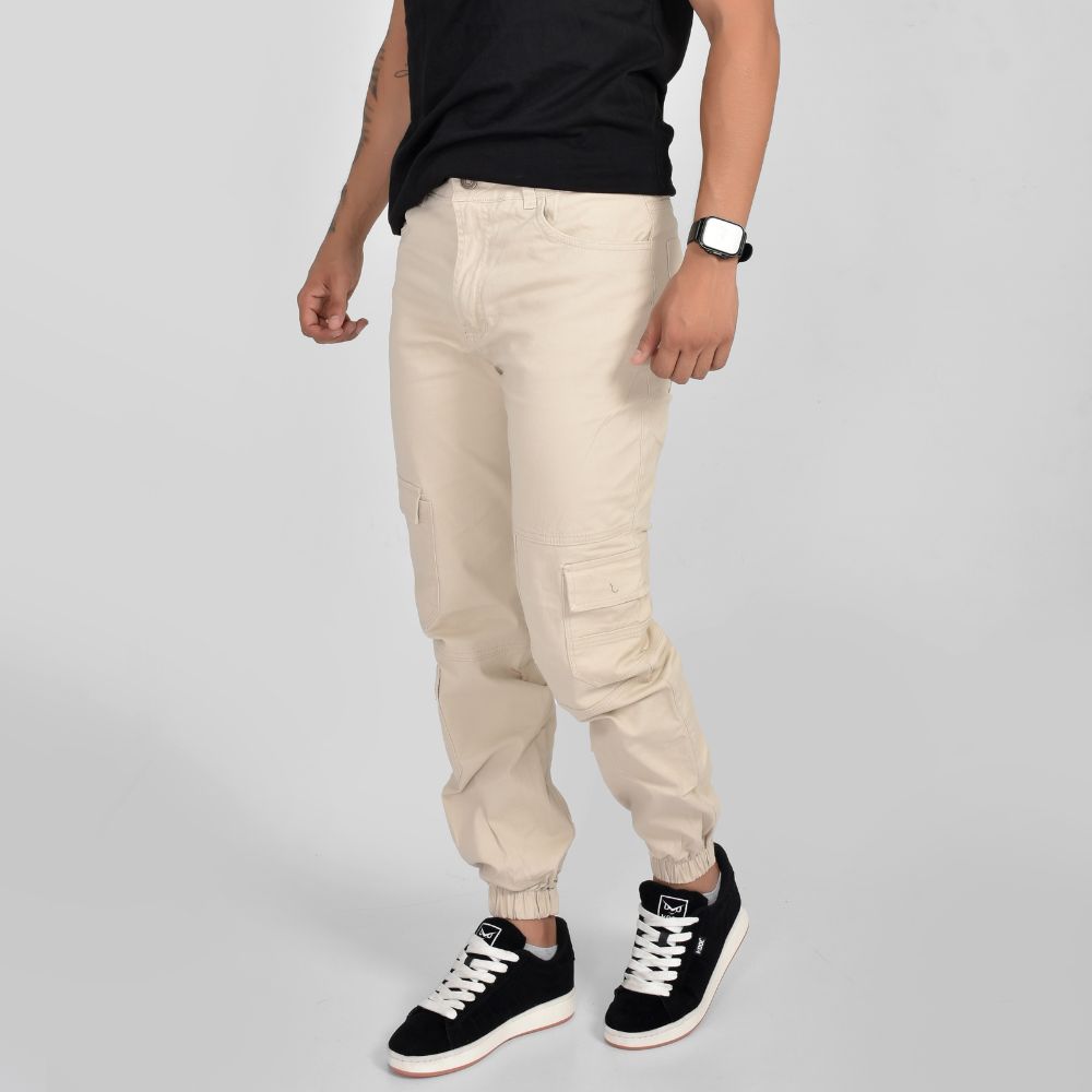 Pantalón Cargo Drill Beige 03-001