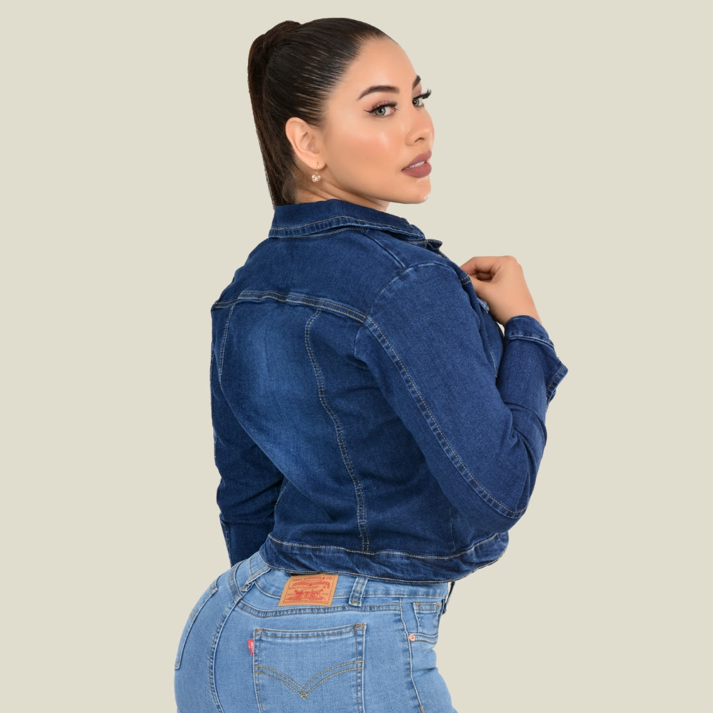 Chaqueta Stretch Clásica Dama M1 Tono Oscuro