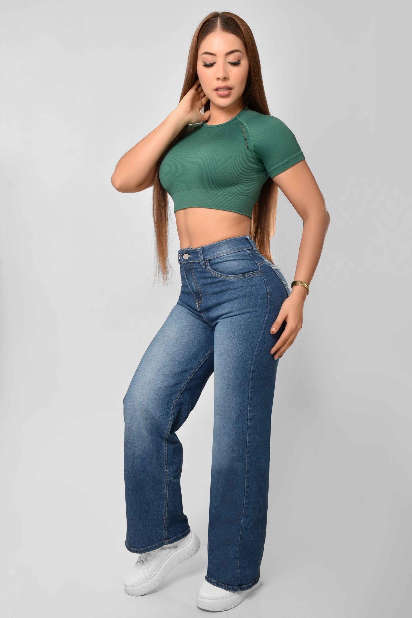 Pantalón Stretch WideLeg Medio