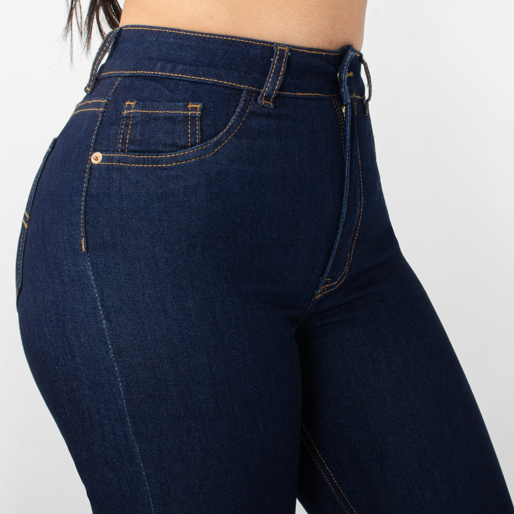 Pantalón Skinny Tipo Importado M1 Oscuro