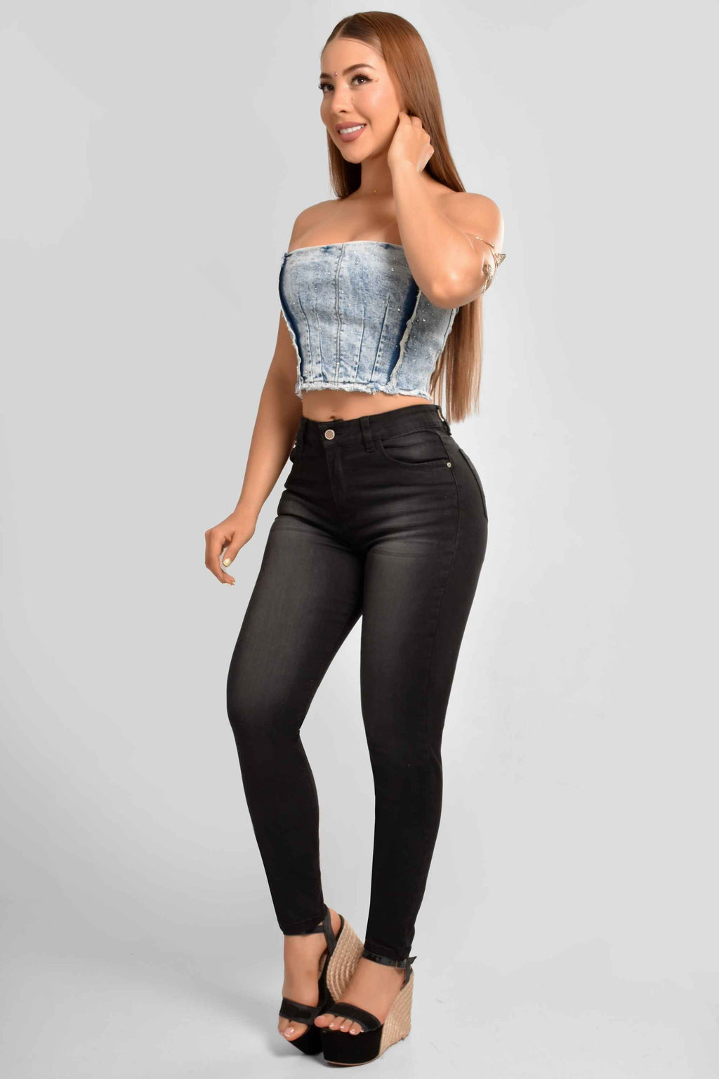 Pantalón Skinny M4 Gris