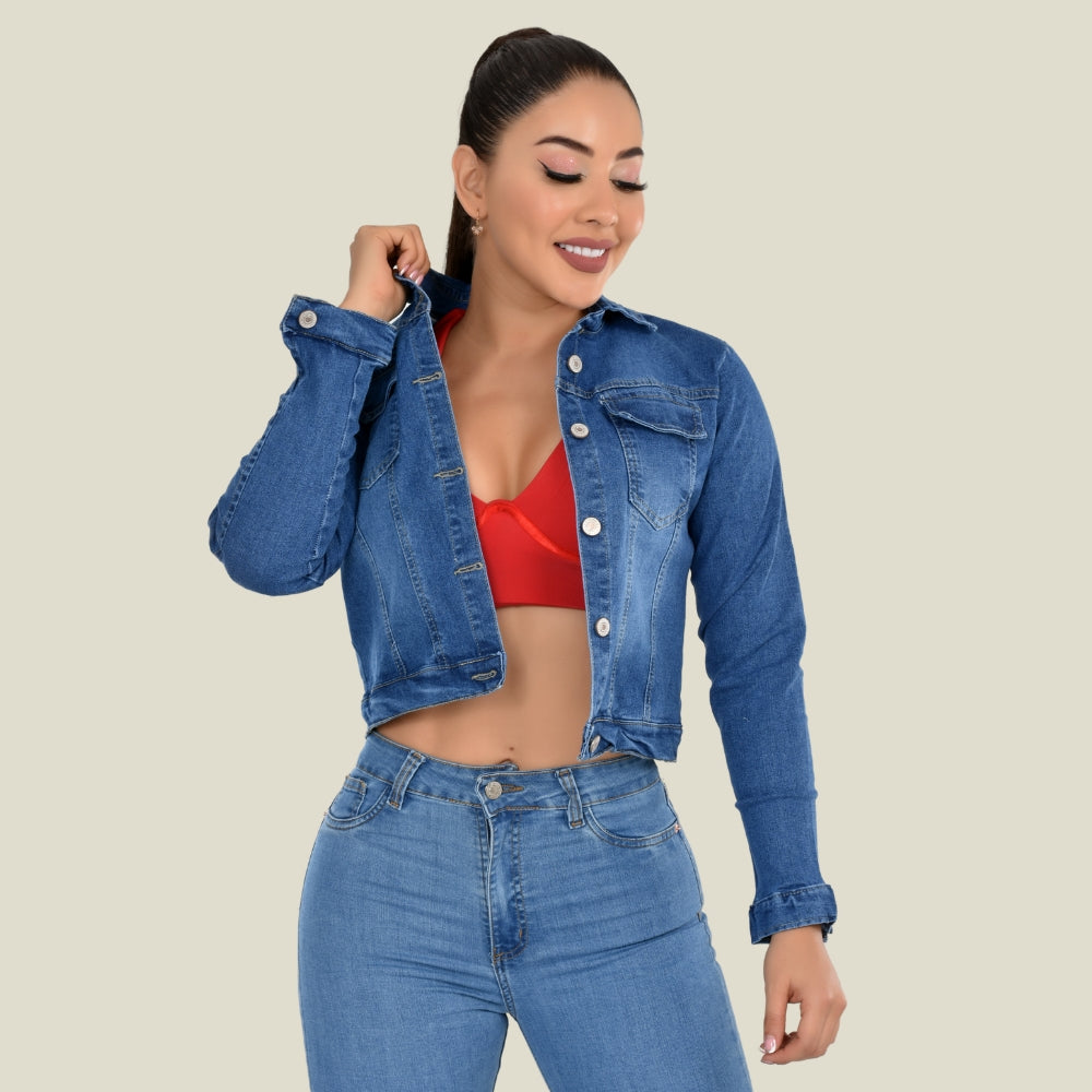 Chaqueta Stretch Clásica Dama M1 Tono Medio