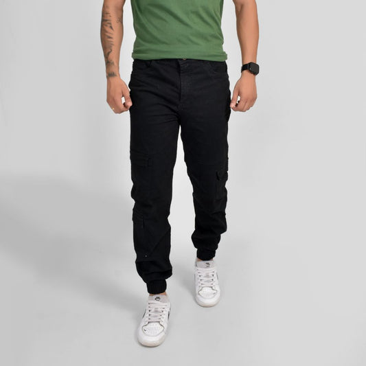Pantalón Cargo Drill Negro 03-001