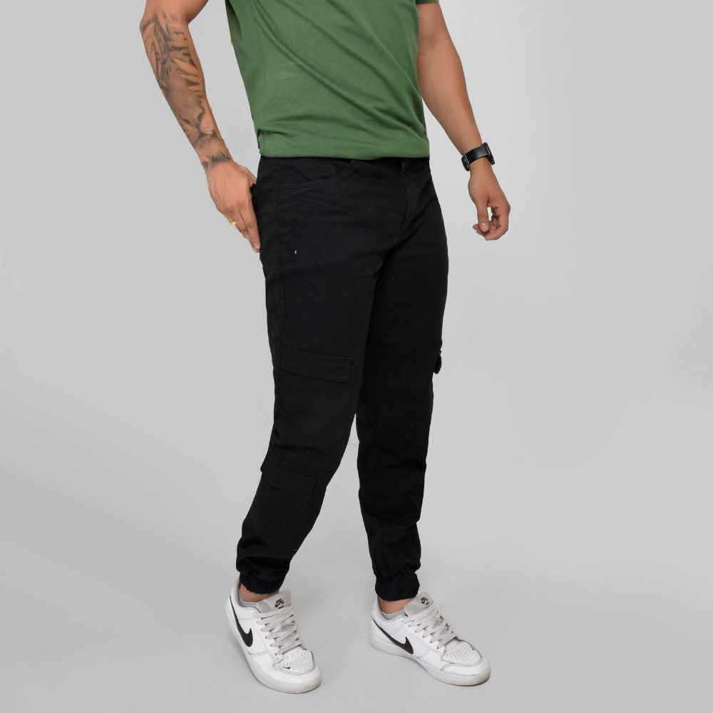 Pantalón Cargo Drill Negro 03-001