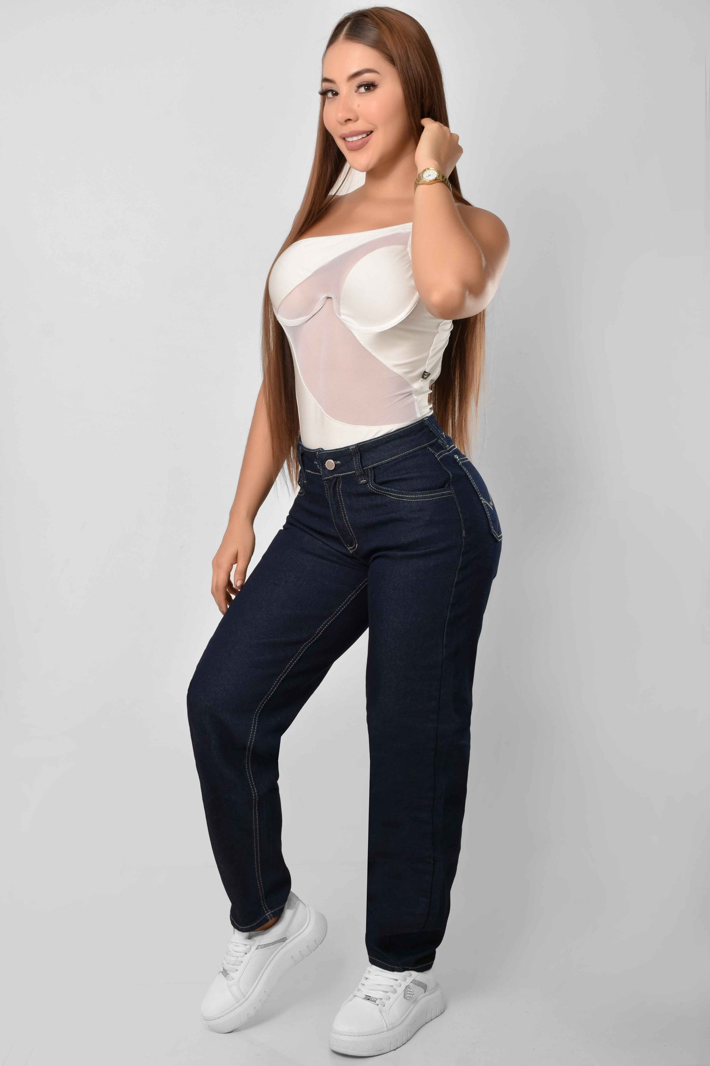 Pantalón Semirrígido Boyfriend Petrolizado