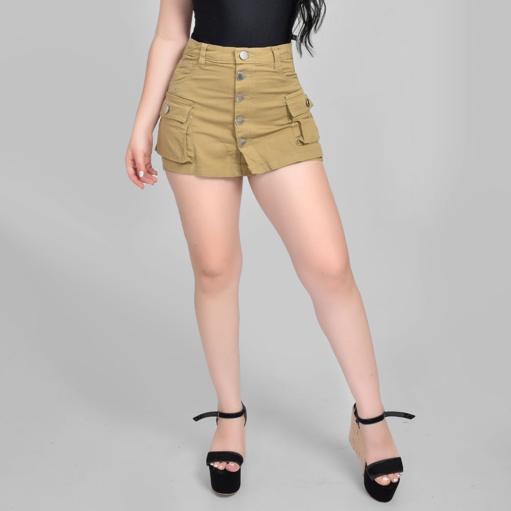 Falda Cargo Kaki 1511004-08