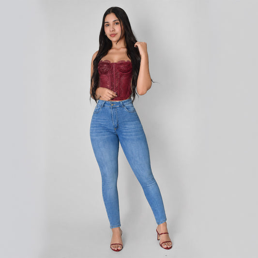 Pantalón Skinny M2 Claro