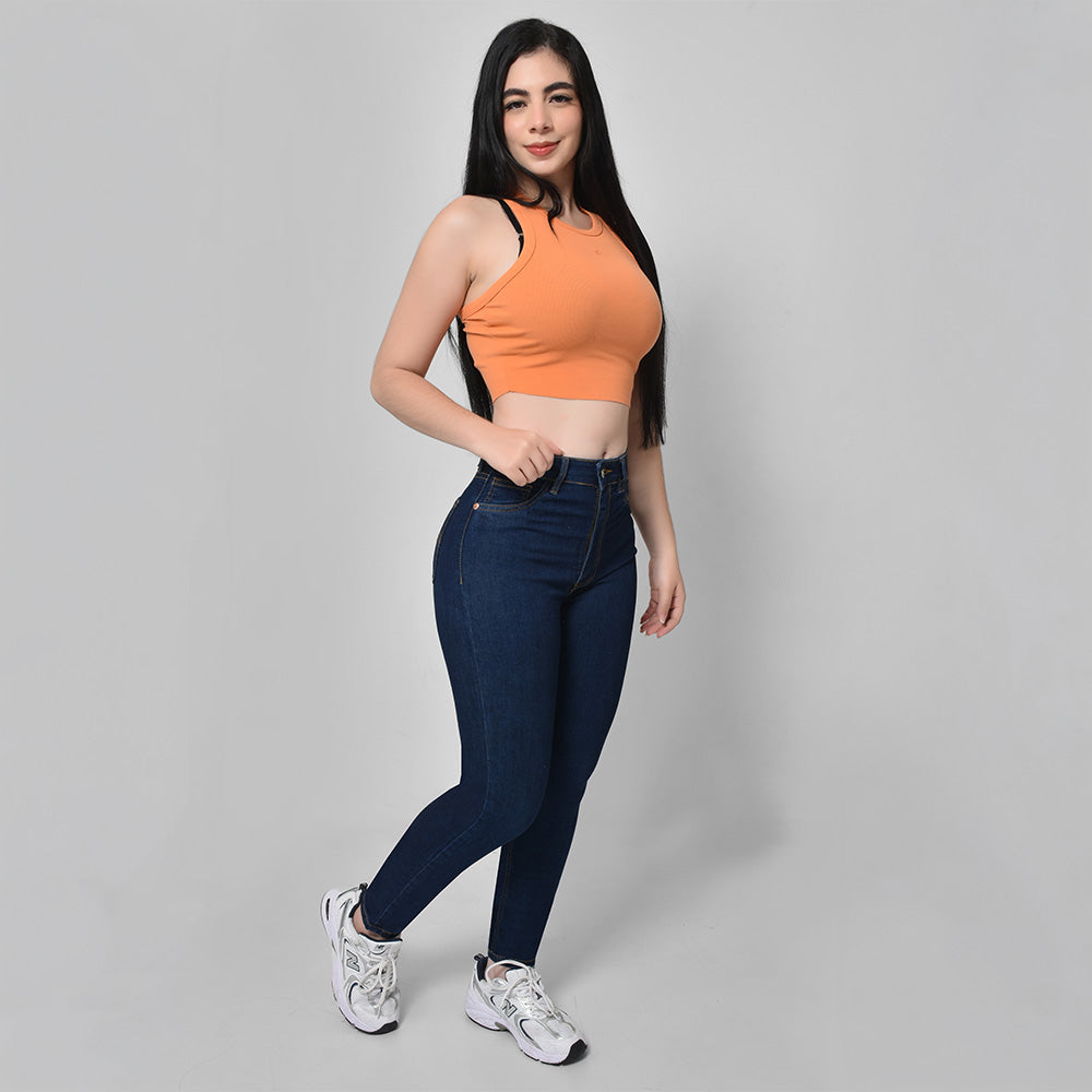 Pantalón Skinny WorkLine Petrolizado